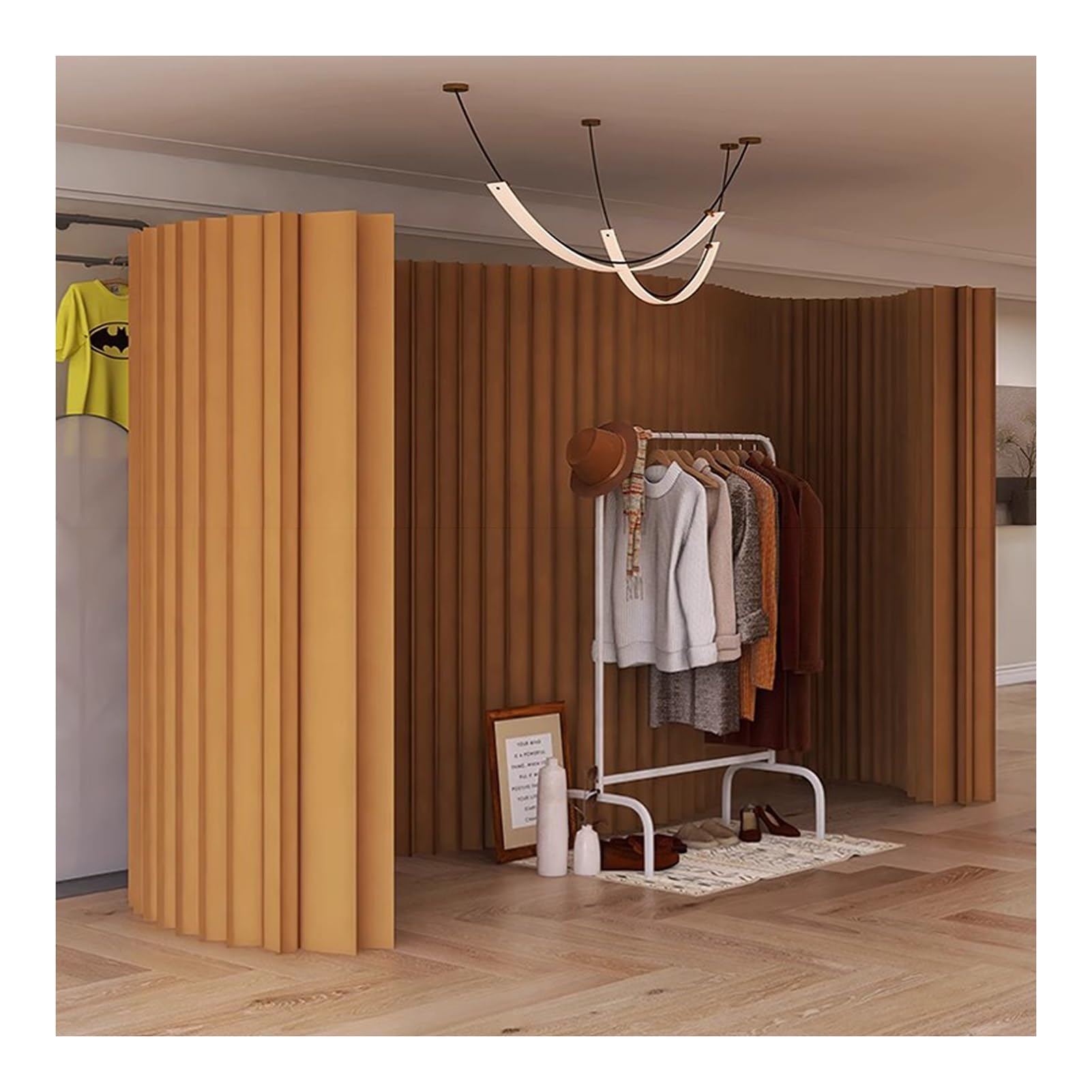 Amazon.co.jp: パーテーション 防水紙製間仕切り壁 折りたたみ式